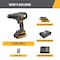Caterpillar Cat 18V 1 FOR ALL 1/2 in. Cordless Hammer Drill with Brushless Motor and Two Batteries DX12 - alternate 9